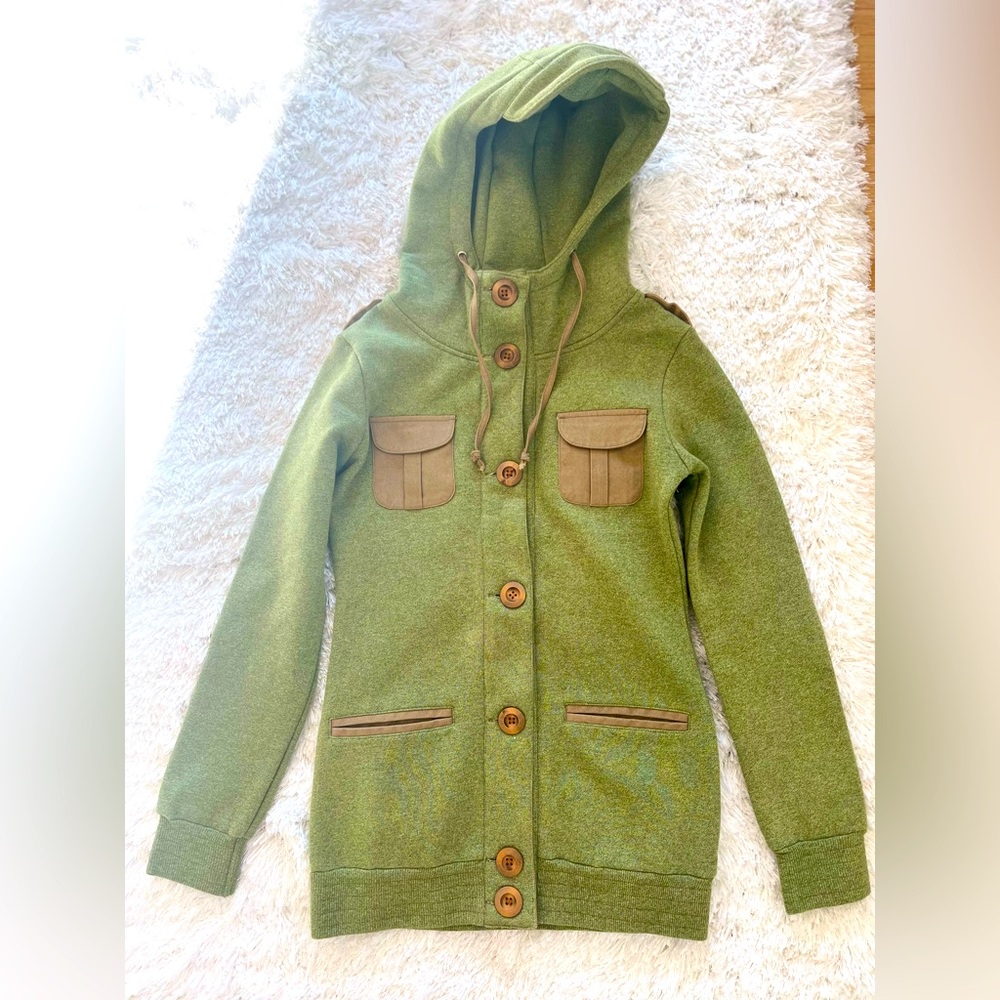 “Sitka”Fleece/Hoodie - Women’s XS - Green
